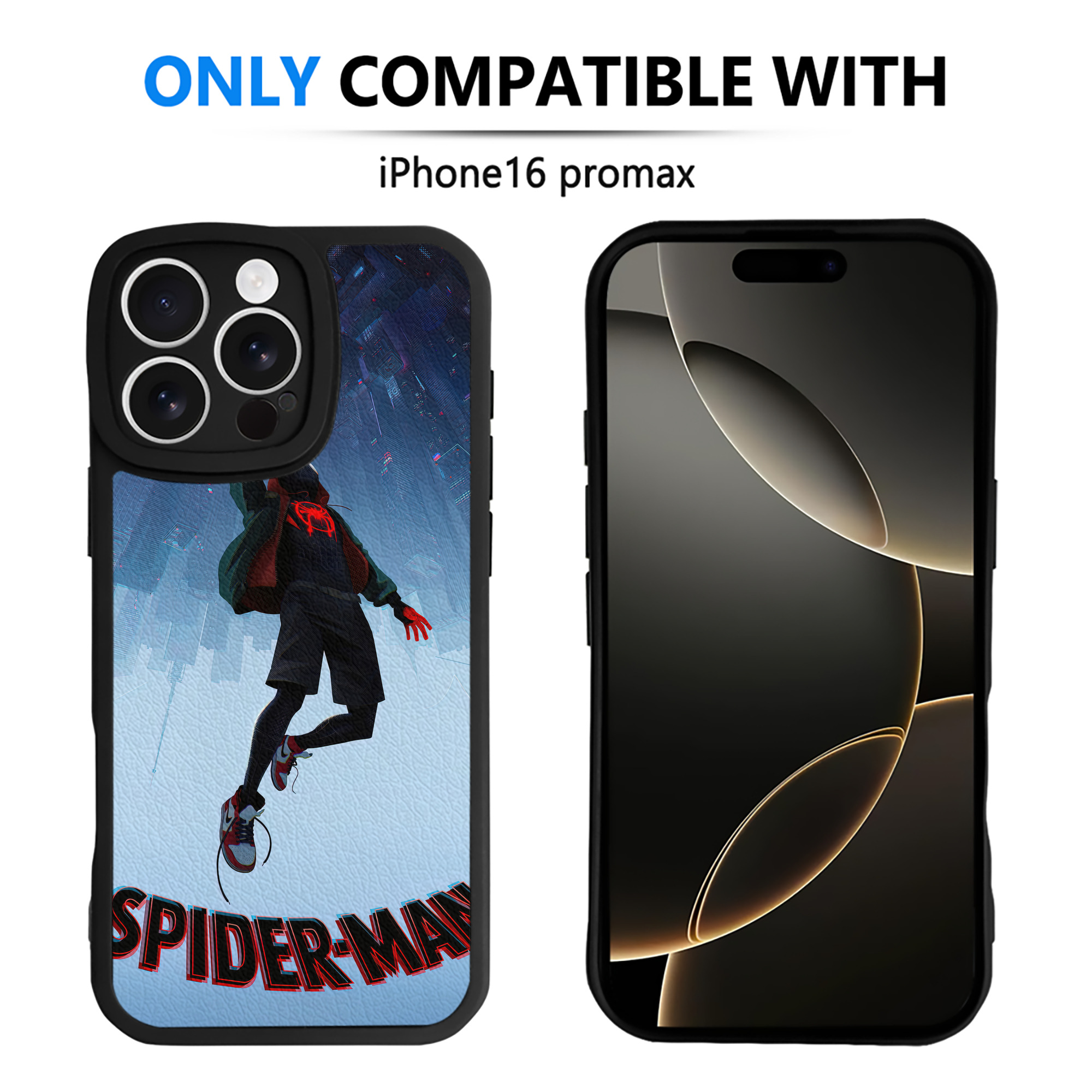 （画像用） Spider Man スパイダーマン 【iPhone 16シリーズ対応】シリコンスマホケース（レザー調） 材質：シリコン